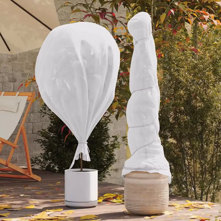 Fleece di protezione per piante vidaXL Bianco L: 3,2 m, H: 50 cm