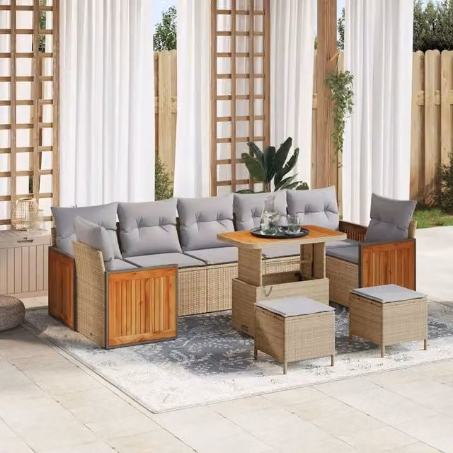 Set Divano da Giardino 13 pz 9-Numero di posti 3365242