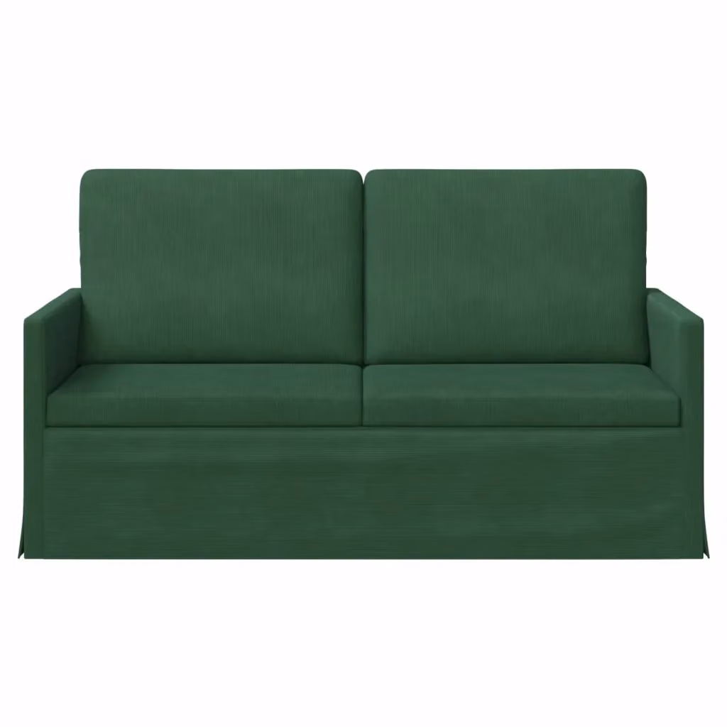 Divano a 2 posti moderno vidaXL in tessuto verde con struttura in metallo L: 150 cm, P: 81 cm, H: 82 cm – 2