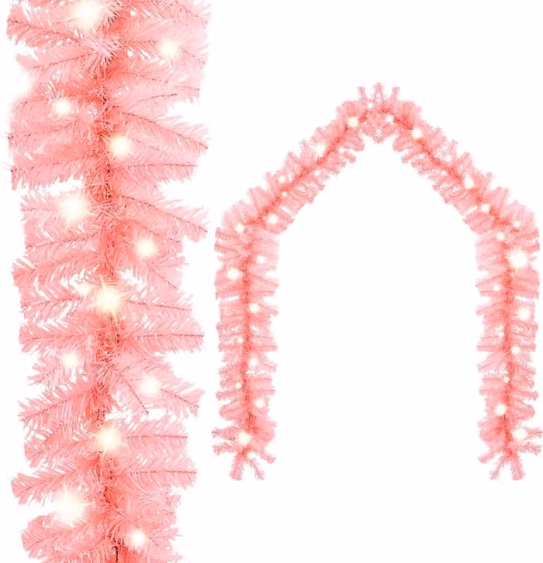 The Living Store Ghirlanda natalizia con LED 5 m rosa