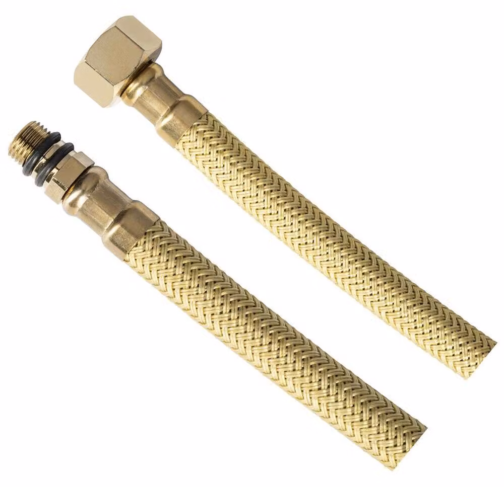Tubo flessibile, M10x3/8", 40 cm, oro opaco