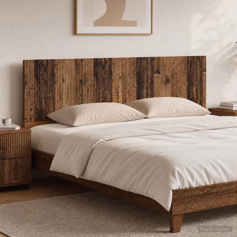 Testiera da muro vidaXL HOORN in legno ingegnerizzato marrone con ripiano integrato