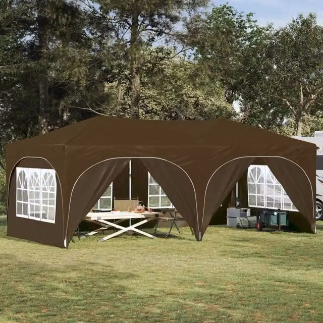 Tenda per feste a pop-up 575 x 288 x 245 cm Tortora 42019905