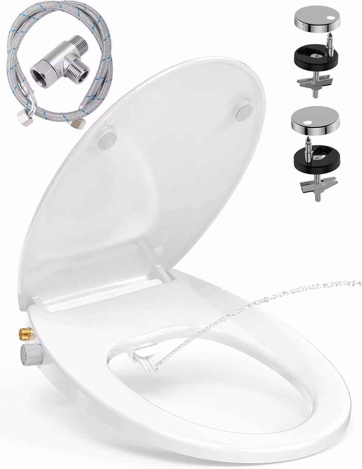 WC con funzione bidet e meccanismo di chiusura ammortizzata - Sedile del WC autochiudente (non elettrico)