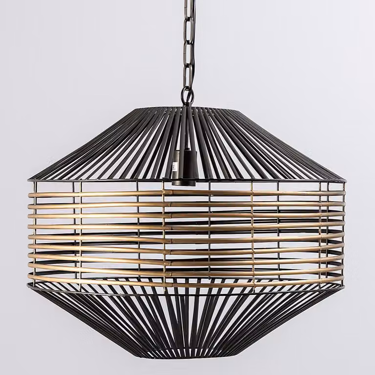 Light & Living lampada a sospensione Selena - Bronzo antico/nero opaco - Ø57 x 48,5 cm