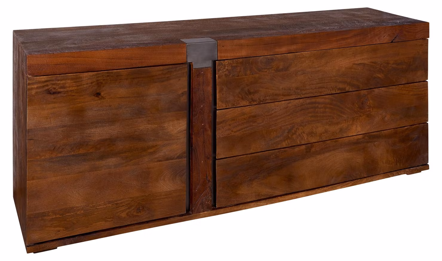 MASSIVMOEBEL24 | credenza in legno di Mango 180x45x75 marrone laccato AMSTERDAM #11