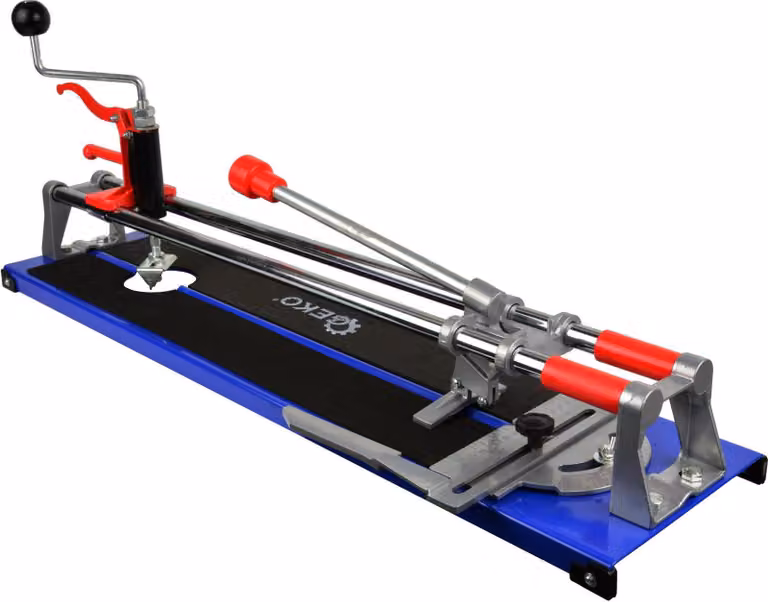 Tagliapiastrelle di precisione da 600 mm con sega a tazza - Design robusto per tagli precisi e foratura di piastrelle fino a 12 mm di spessore.