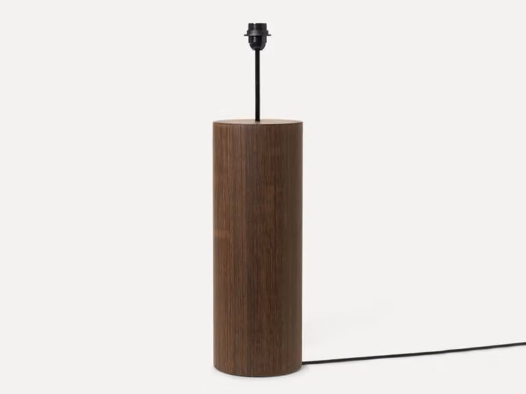 Post Base Floor Lamp-Dark Brown