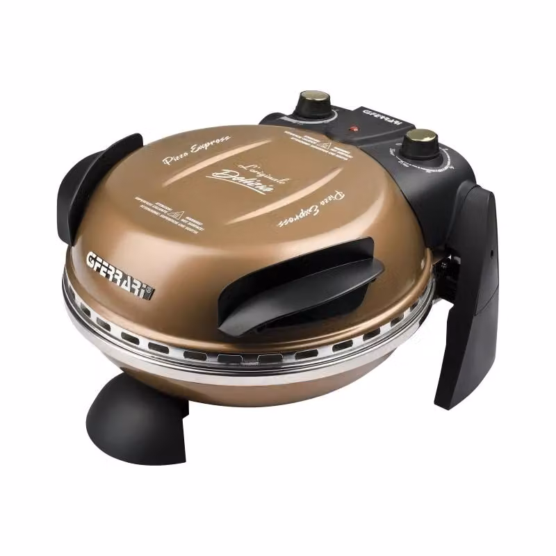 G3 Ferrari Delizia Macchina e Forno per Pizza, 1200 W, Nero e Bronzo – 2