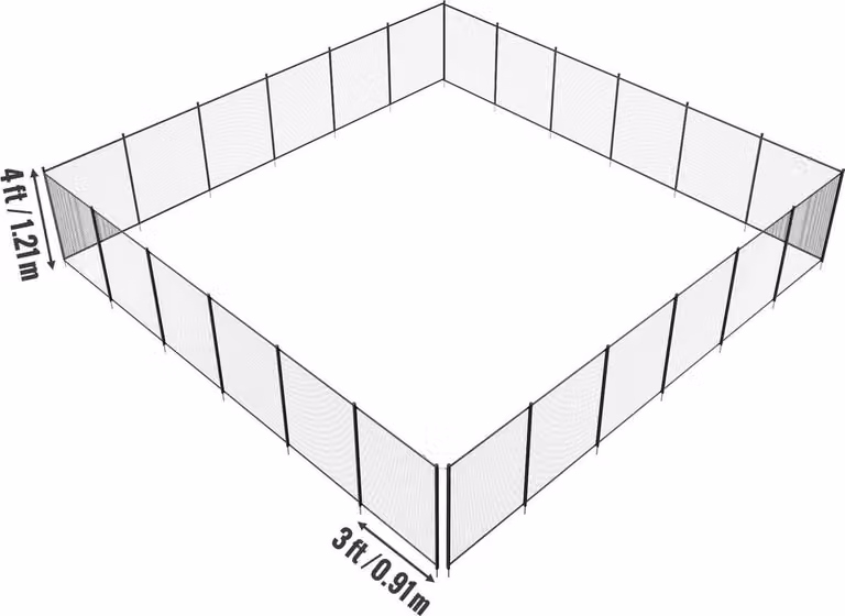 Recinzione per piscina, recinzioni per piscine interrate 4 x 72 piedi, recinzione di sicurezza rimovibile per bambini, recinzione per piscina facile da installare fai da te, rete per recinzione piscina in PVC Teslin da 340 g che protegge bambini e animali