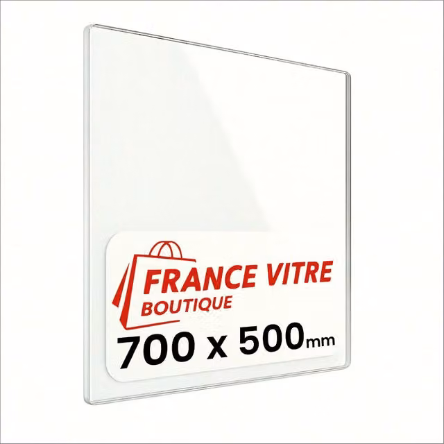 FABRILOR - modello : decosteel-4090 - 700 x 500 x 4 mm - Vetro per stufa a legna - vetro camino di ricambio - vetro per caminetto resistente al fuoco - France Vitre