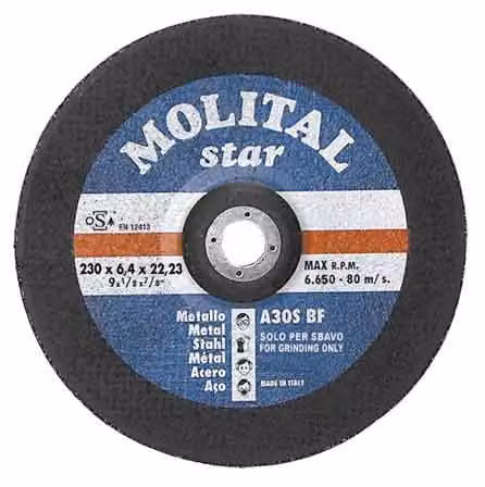 DISCO DA SBAVO PER FERRO MOLITAL Ø 115x6,0 mm
