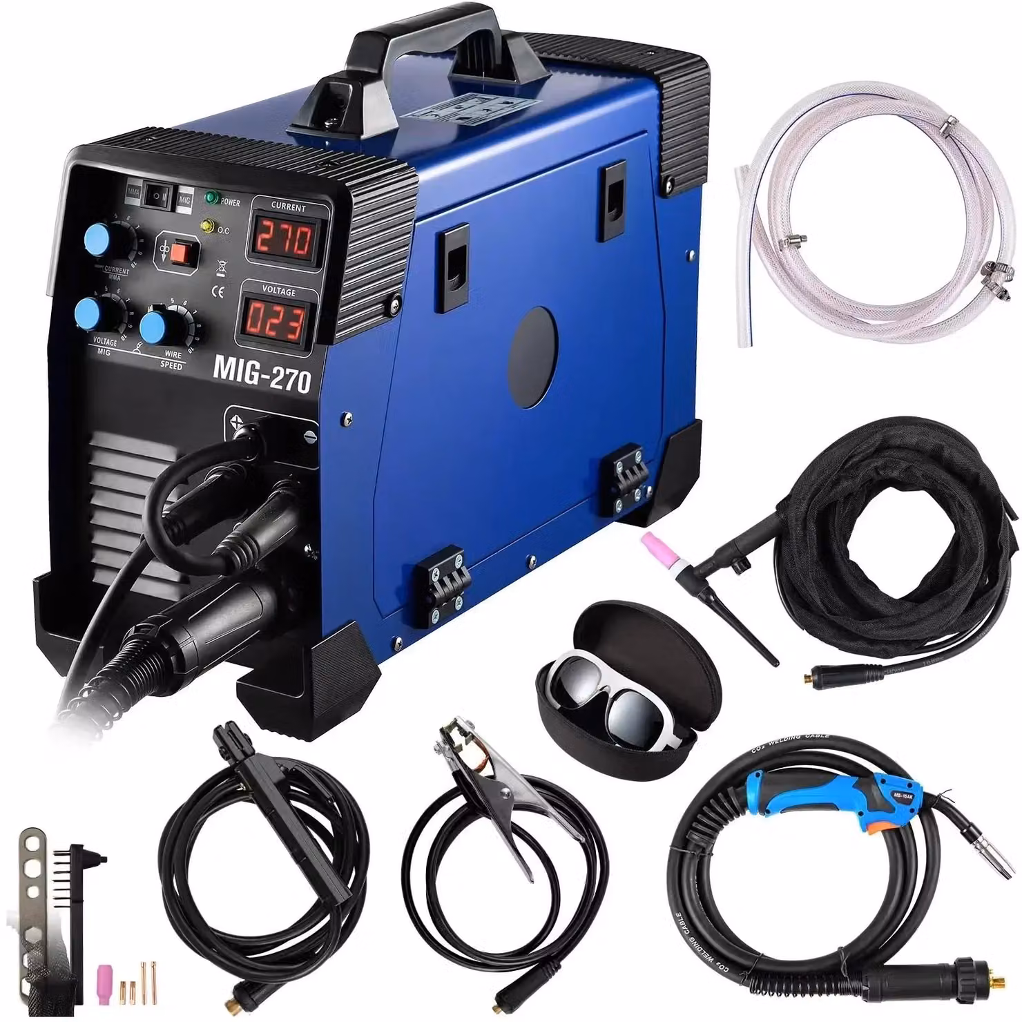 Saldatrice multifunzione 3 in 1, tecnologia IGBT di lunga durata, modello MIG270