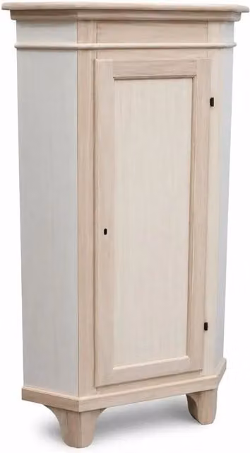 Mobile angolare classico in legno di pino non trattato Mobili 2G L/P/H: 52 x 52 x 138 cm