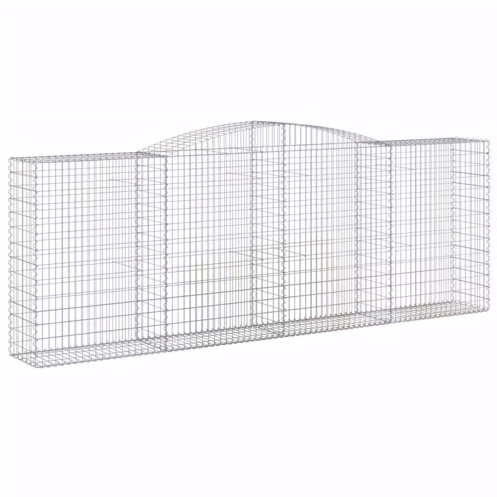 Cesto Gabbione ad Arco 400x50x140/160 cm Ferro Zincato