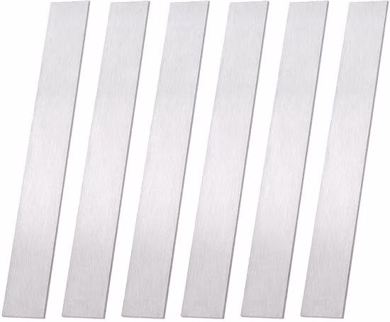 Strisce decorative in metallo per bagno, 20x2,5 cm, acciaio inossidabile 304