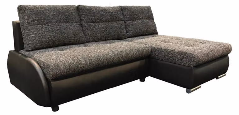 Design Ecksofa Schlafsofa Bettfunktion Couch Leder Polster Sofas