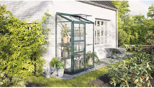 Serra addossata Vitavia "Ida" 900 verde smeraldo 0,9 m² Vetro di sicurezza temperato da 3 mm