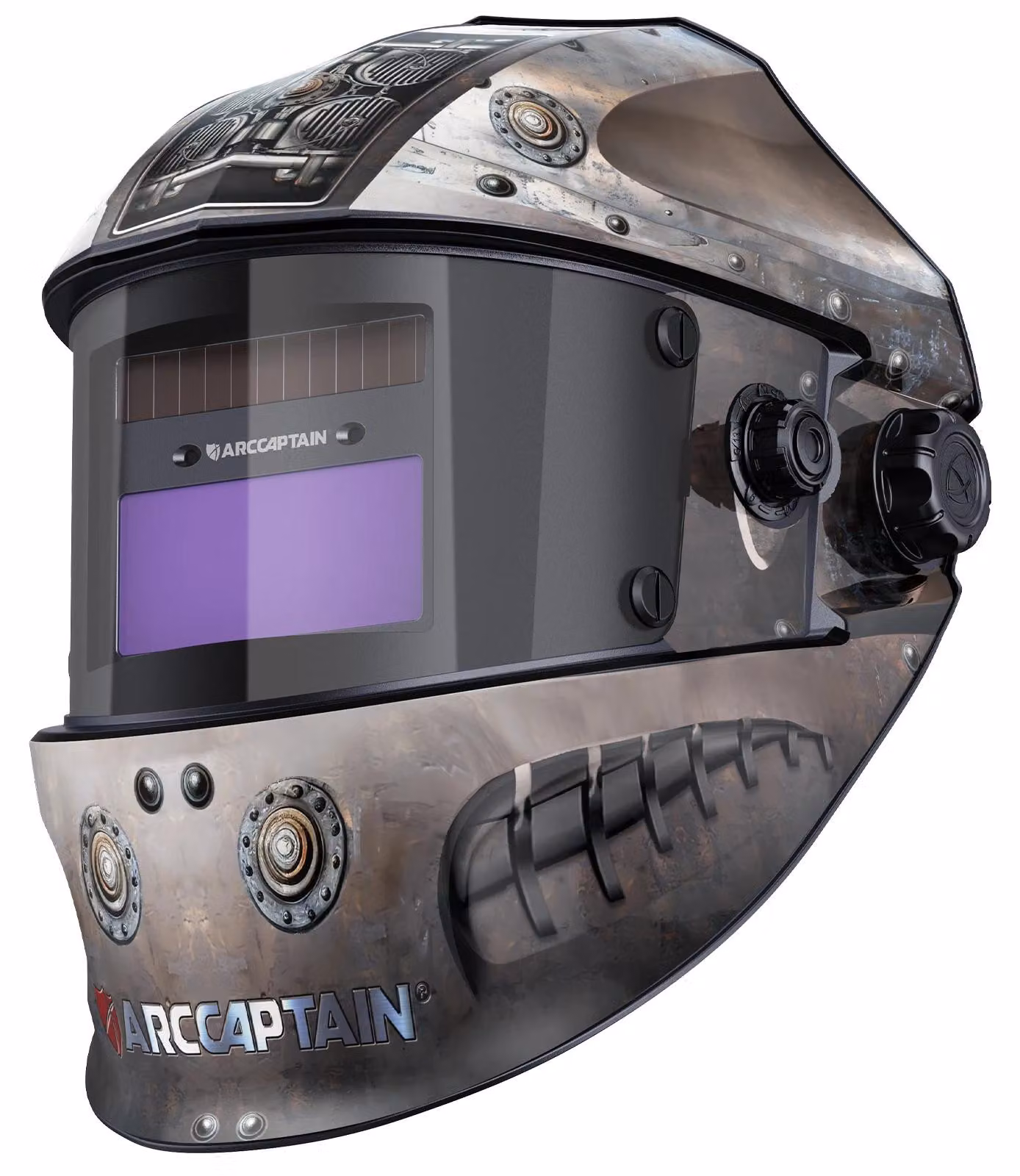 Casco da saldatura, auto-oscuramento, elevata chiarezza ottica, marca B