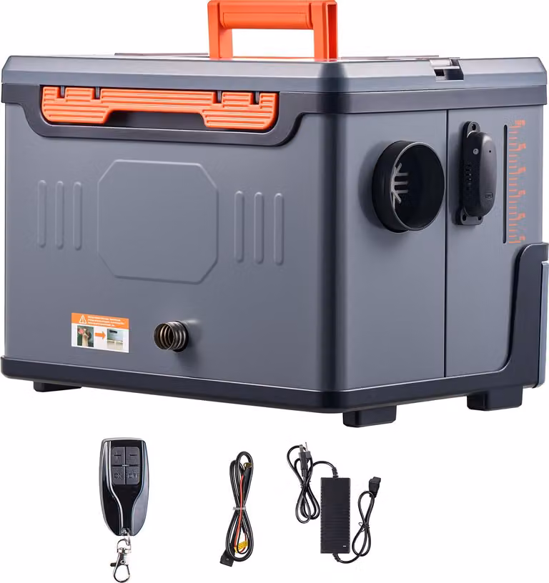 SucceBuy riscaldatore d'aria diesel 8 kW DC 12 V/24 V, sistema completo portatile con controllo Bluetooth, telecomando e schermo LCD, serbatoio da 5 litri per camion e camper