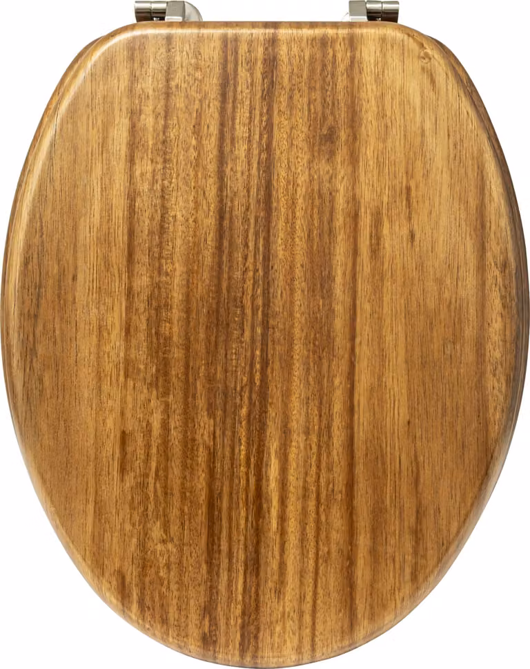 Sedile per WC in legno ACACIA, 46,5 x 37,3 x 6,4 cm