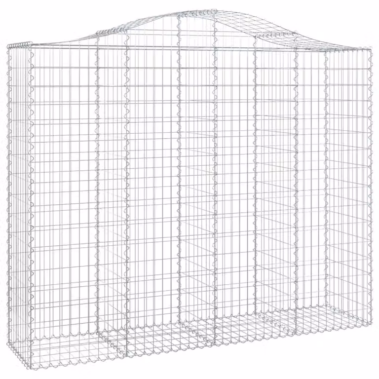 Cesto Gabbione ad Arco 200x50x160/180 cm Ferro Zincato