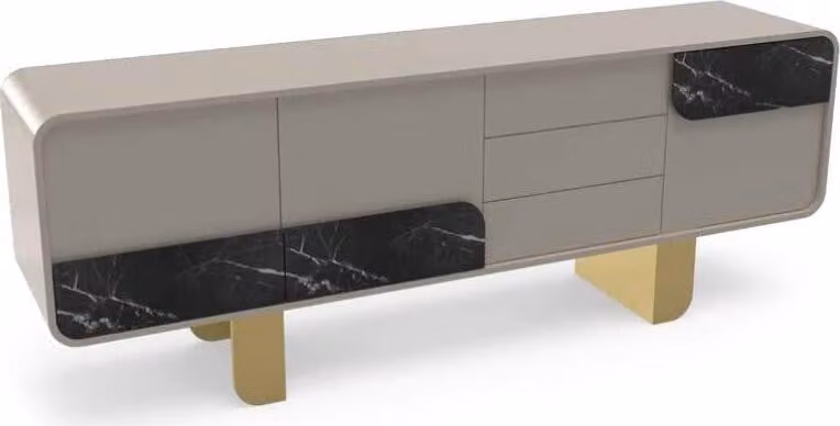 Designer Sideboard Spiegel Design Möbel Konsole Holz Kommode
