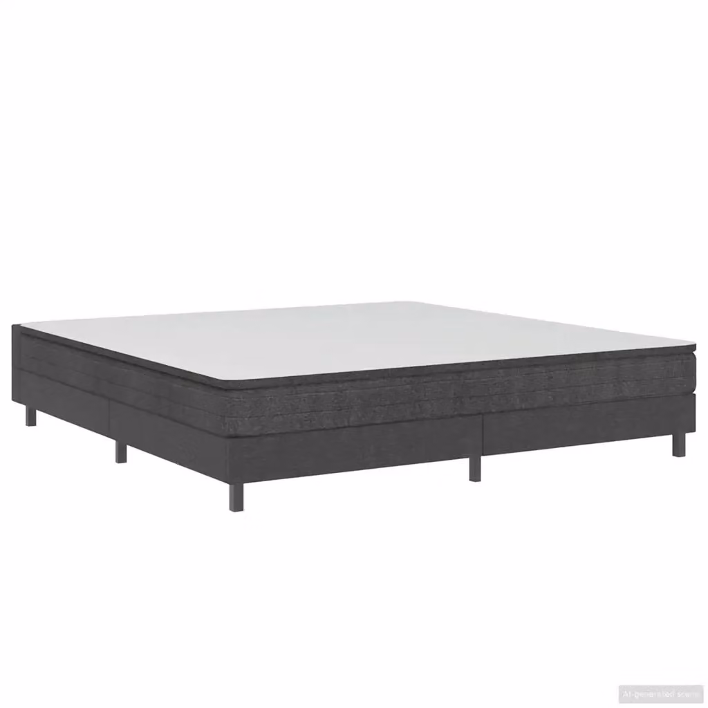 Letto a molle moderno vidaXL in tessuto grigio L: 200 cm, P: 200 cm, H: 24,5 cm – 2