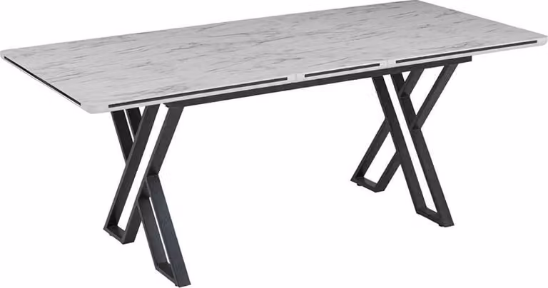 Esstisch Modern Esszimmertisch Ausziehbar Essecke Esszimmermöbel Tisch Metall