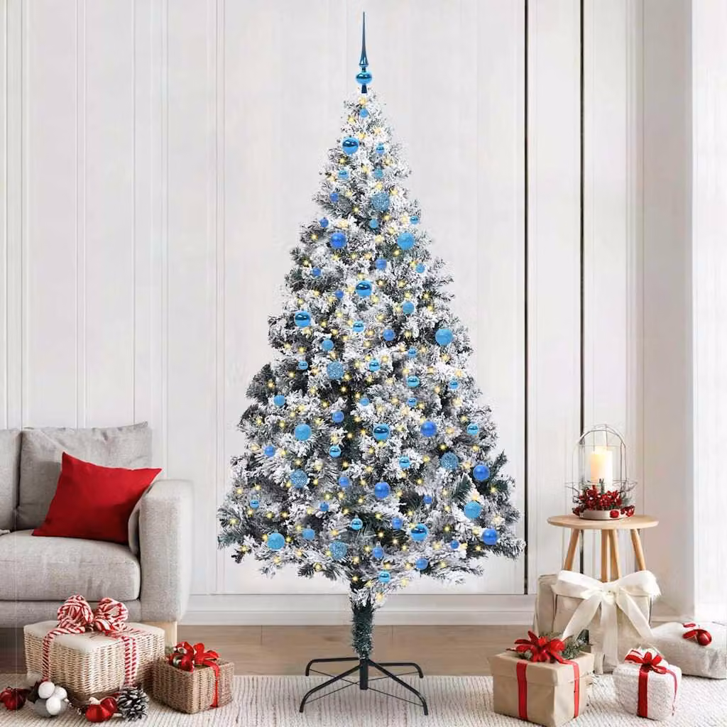 Maison Exclusive - Albero di Natale artificiale, colore bianco, altezza 240 cm