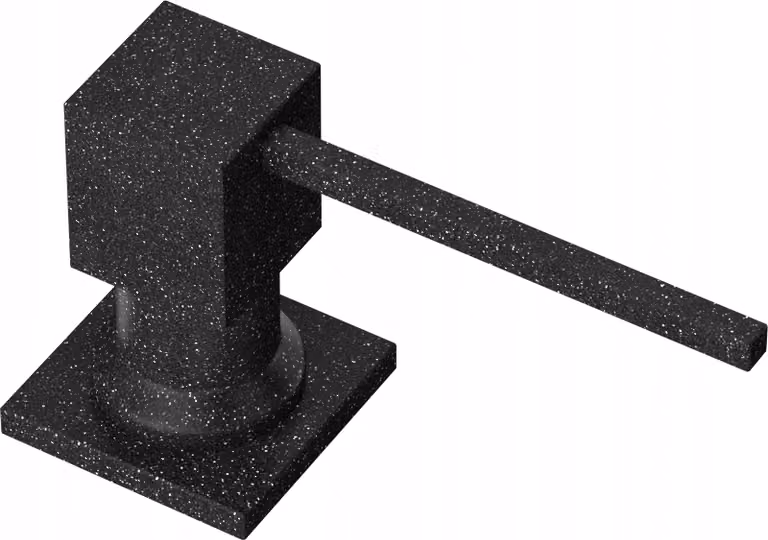Granitan - Dispenser sapone - Dosatore detersivo 300 ml - Dosatore nero marmorizzato - UNIVERSAL