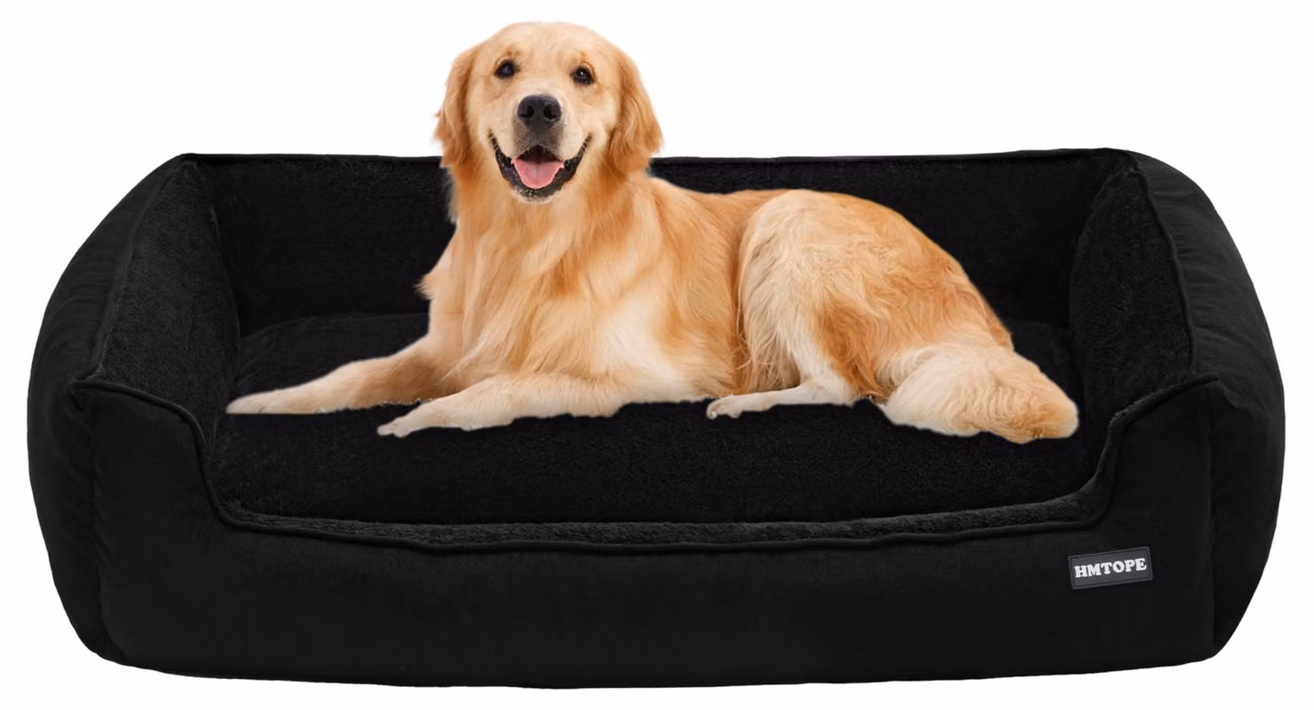 Cuccia per cani, dimensioni 110 x 86 x 26 cm, colore nero, con rivestimento removibile e lavabile, adatta per interni