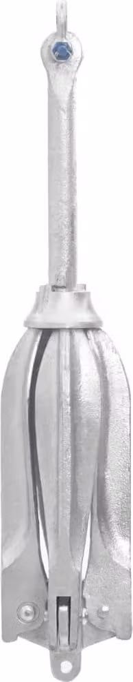Ancora Pieghevole Argento 12 kg in Ghisa Zincata a Caldo