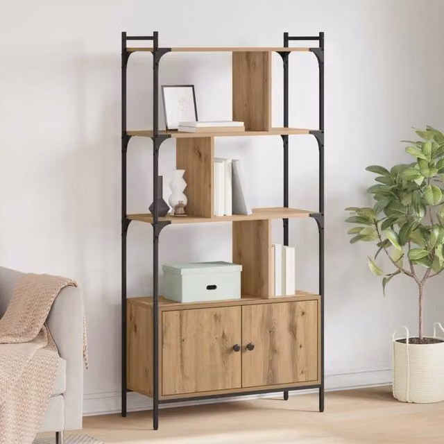 Libreria 6 livelli 76,5 x 30 x 154,5 cm Legno ingegnerizzato 882150