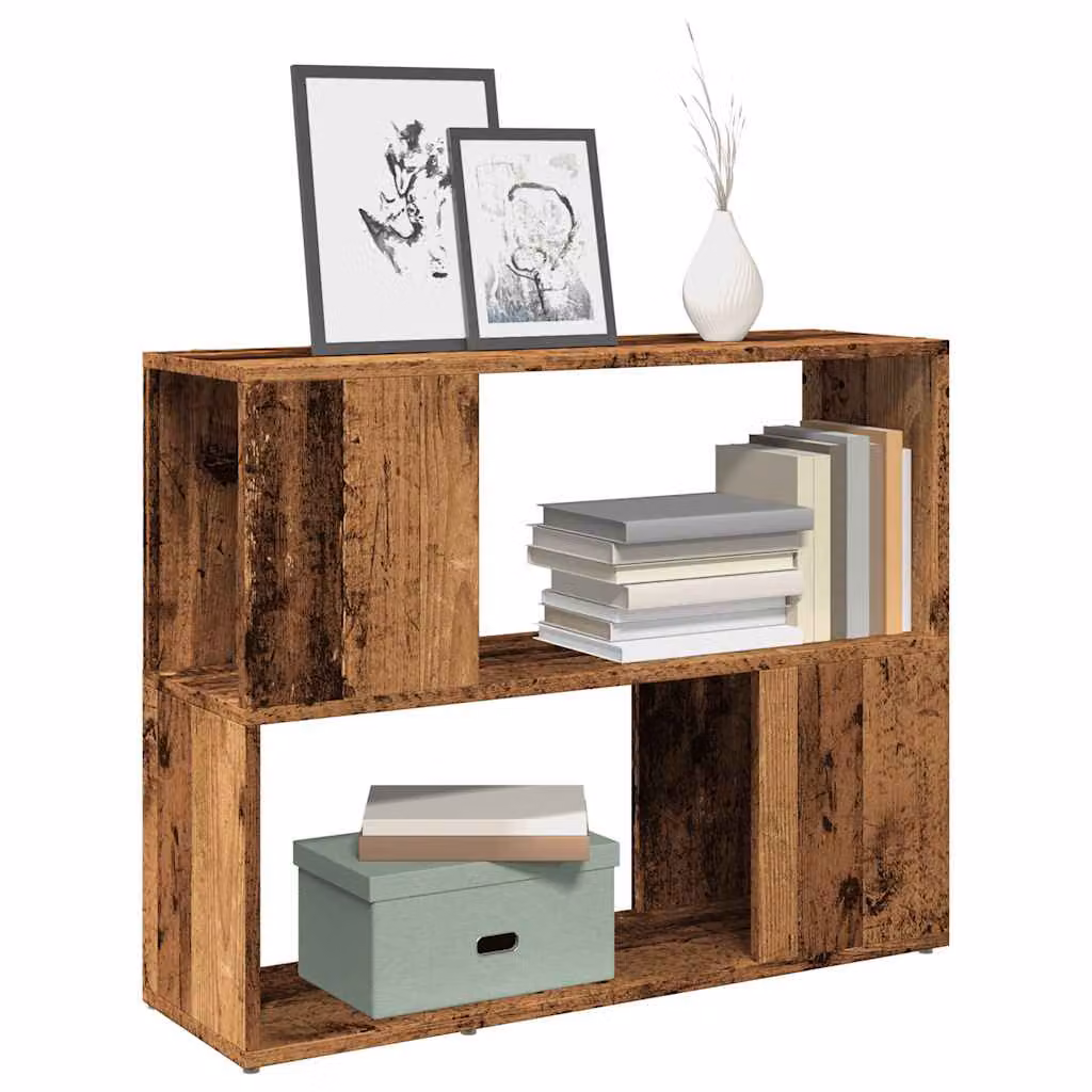 Libreria/Divisorio vidaXL in Legno Antico Marrone L: 80 cm, P: 24 cm, H: 63 cm