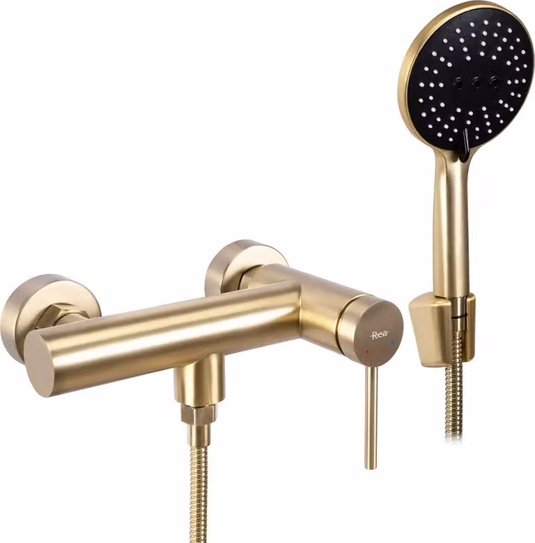 Rubinetto da Doccia Rea Foss Brush Gold
