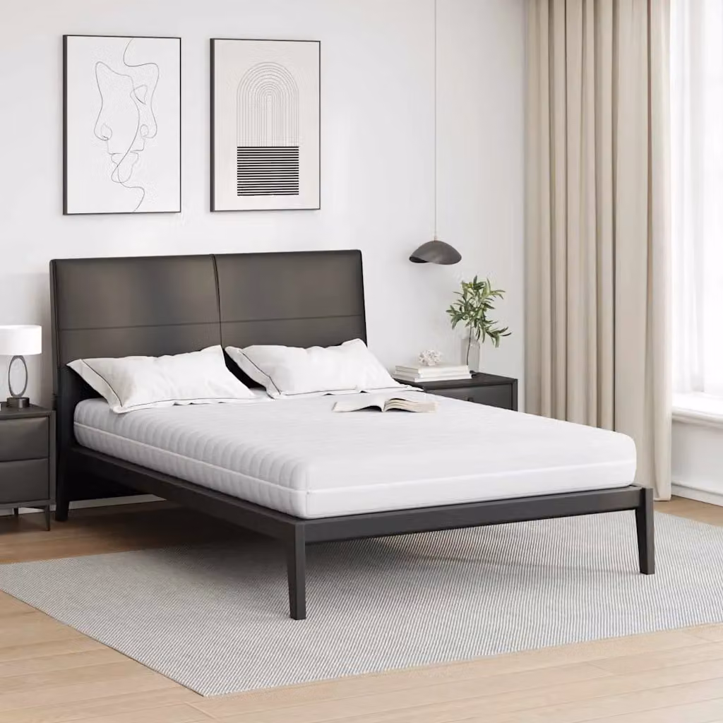 vidaXL Materasso con Molle Insacchettate e Strato di Cocco Bianco L: 140 cm, P: 190 cm