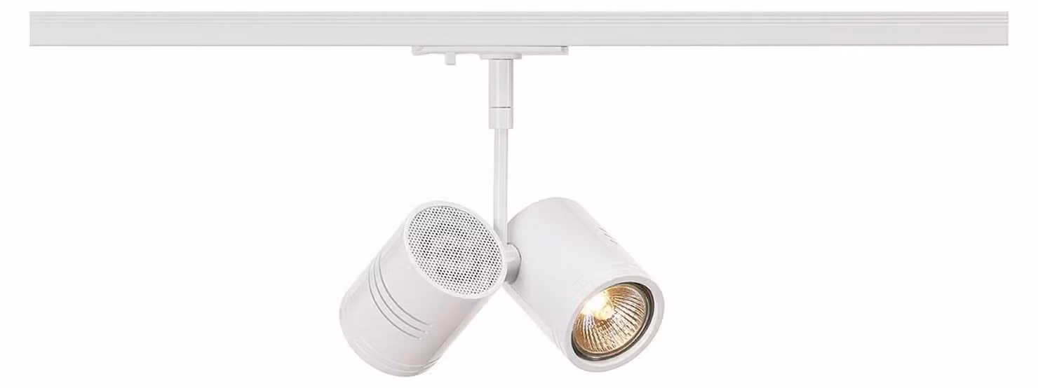 Testa dell'apparecchio BIMA II, bianco opaco, 2xGU10, max. 50W, incl. adattatore 1 fase
