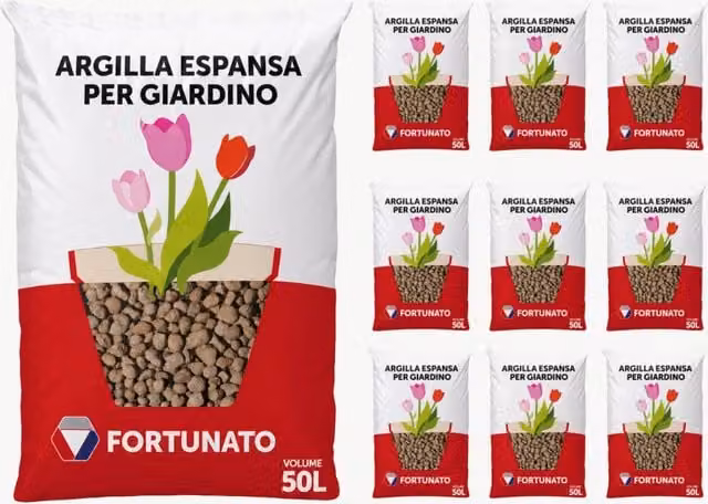 Argilla espansa leggera per piante 50 l 8-20 mm pezzi 10