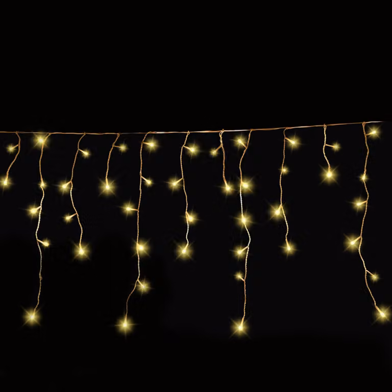 LED pioggia di ghiaccio luci fiabesche LED luci fiabesche pioggia di ghiaccio : 12 m : Bianco caldo