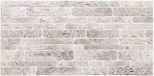 Set di 10 pannelli da parete in polistirene DESIGN IN, colori grigio chiaro e bianco, L: 100 cm x H: 50 cm, CFW5718405