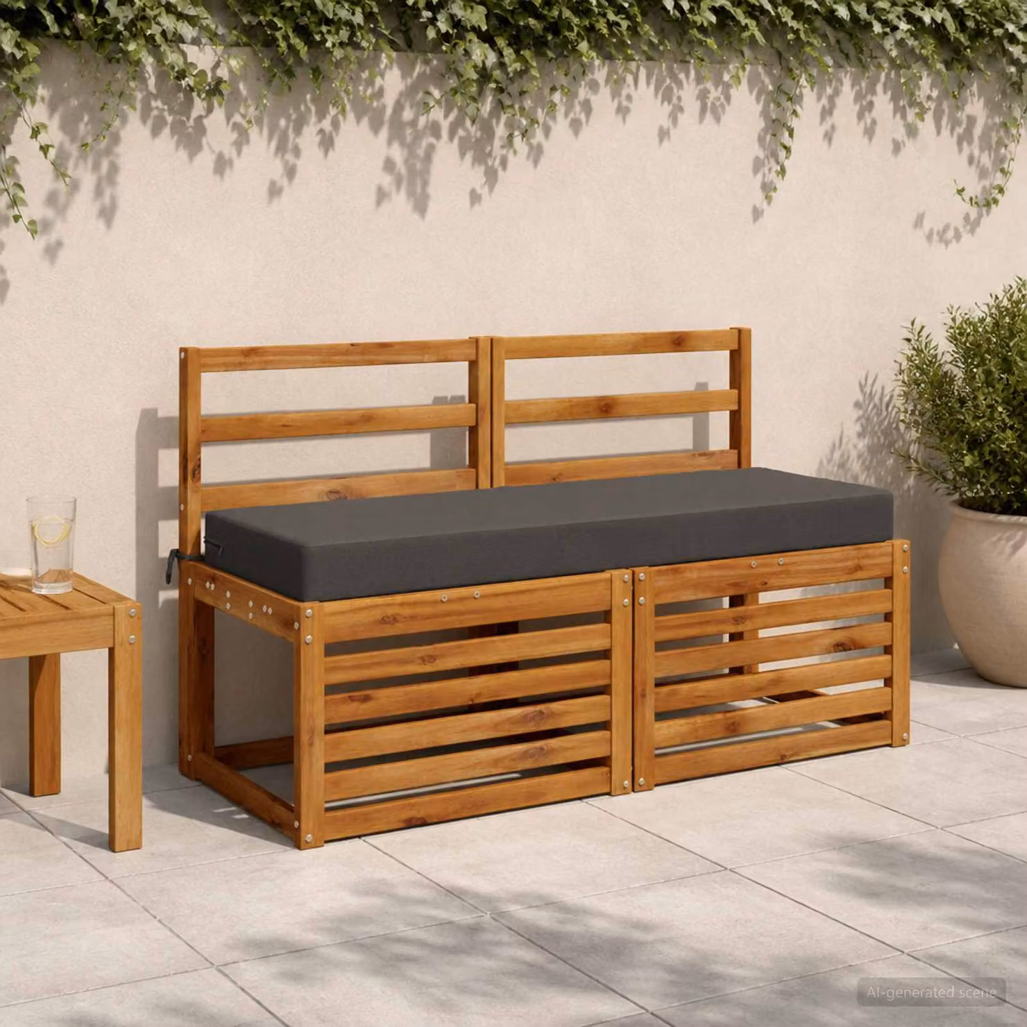 vidaXL Cuscino per la seduta SOEST in poliestere, colore antracite, lavabile e resistente ai raggi UV