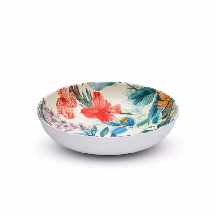 Piatto Fondo in melamina, Linea Garden, diam. 22,5cm, 6 pezzi