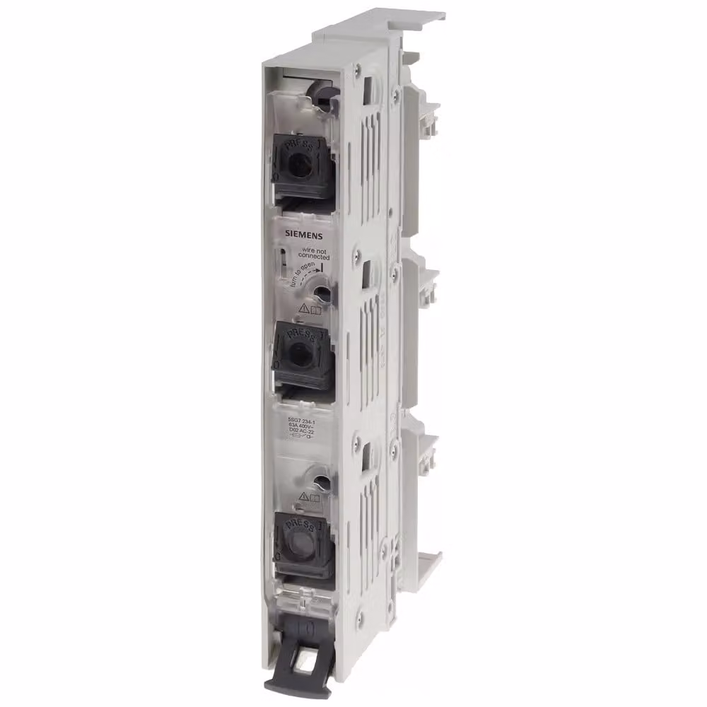 Siemens MINIZED, sezionatore con fusibili, D02, tripolare, In: 63 A, Un AC: 400 V 5SG72341