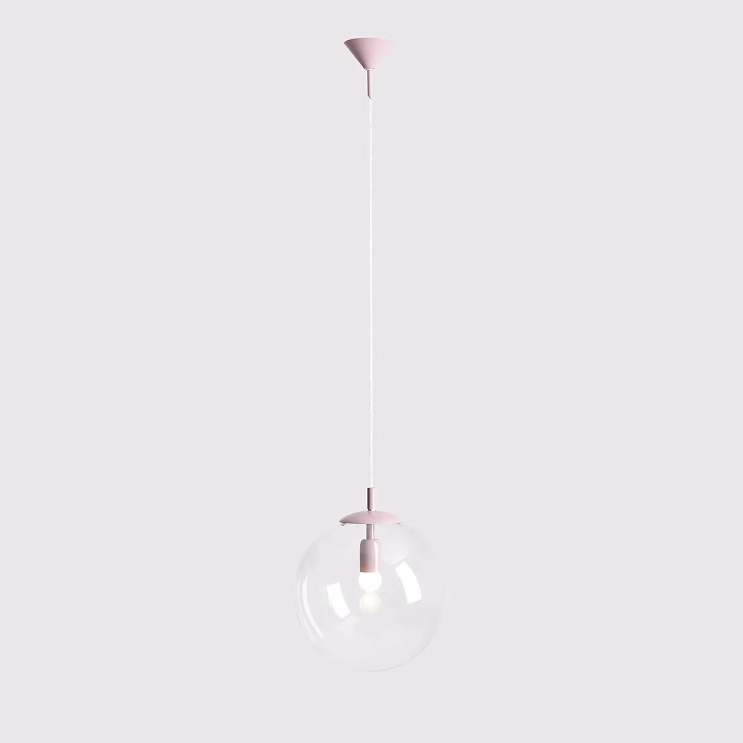 Lampada a sospensione in vetro Nohr ALDEX, dimmerabile, Violetto / Fucsia / Rosa, Soggiorno / Sala da pranzo, Vetro, Lampada a sospensione