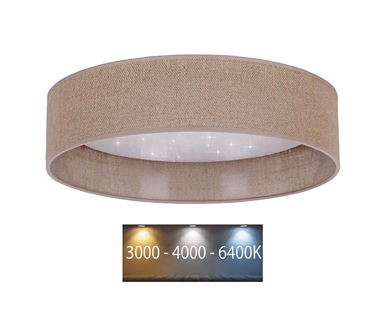 Brilagi - Plafoniera LED VELVET STAR LED/24W/230V d. 40 cm 3000K/4000K/6400K marrone