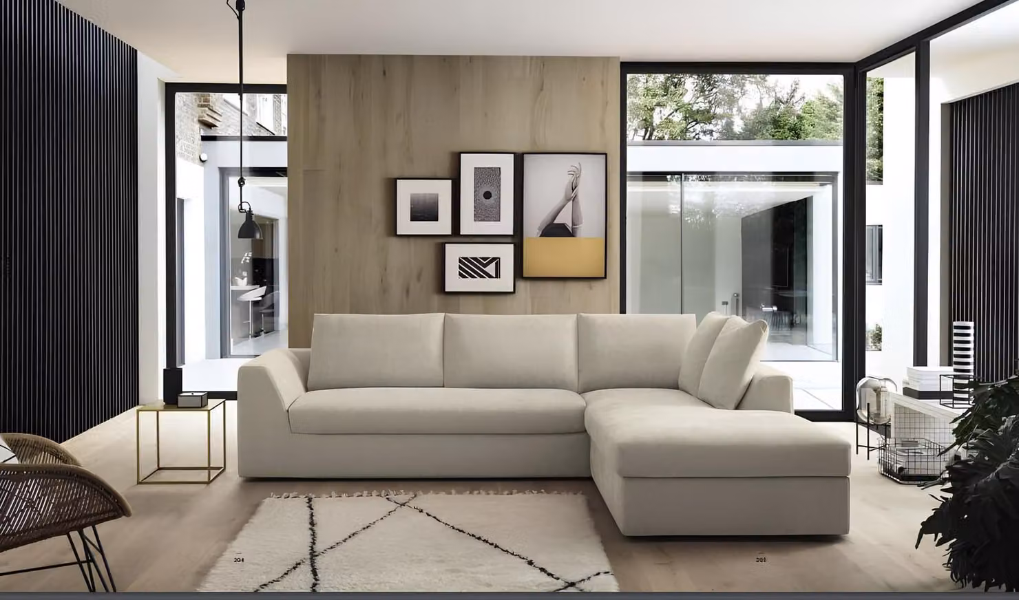 Luxus Ecksofa L-Form Sofas Couch Leder Möbel Sofas Stoff Design alfitalia
