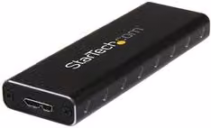 Box esterno per hard disk M.2 SATA Startech.Com con USB 3.0 e USB-C, Nero SM2NGFFMBU33