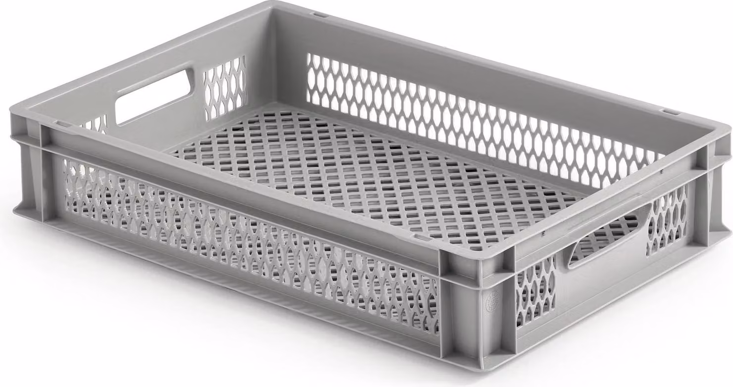 ALUTEC Kunststoffbehälter (60x40x12cm, stapelbar, lebensmittelecht, -40/+80°C)