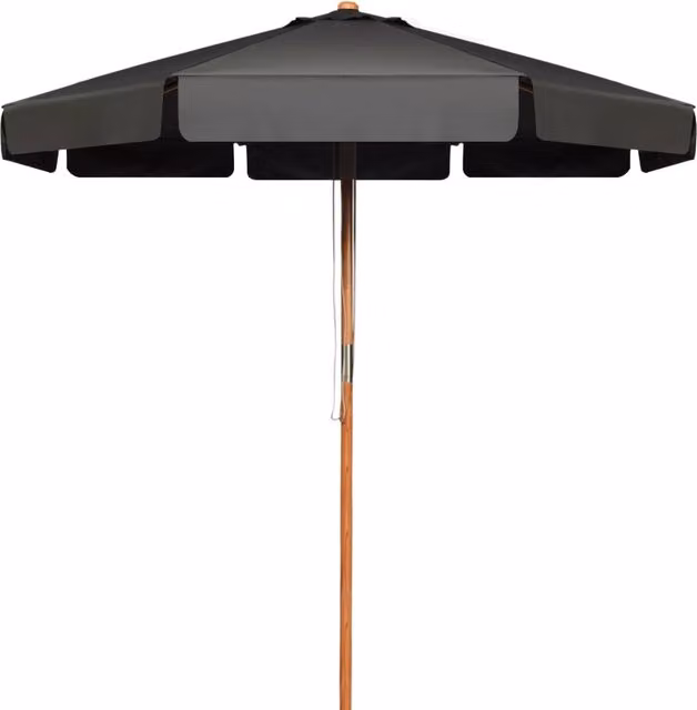 Ombrellone da esterno DESIGN IN in poliestere impermeabile con protezione UV, Grigio, Diametro: 300 cm